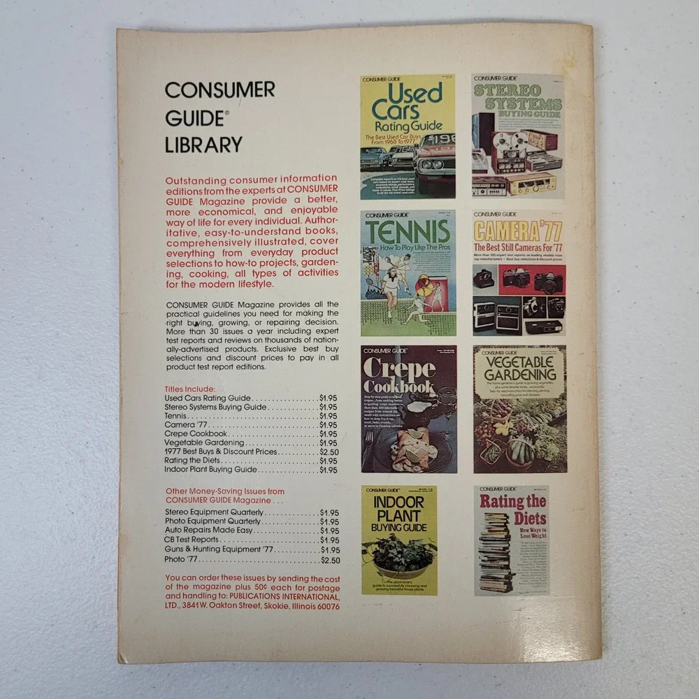 Consumer Guide‎ Canning Preserving Freezing 1977 Vintage Cookbook